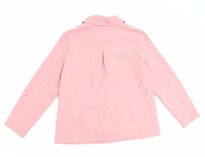 SLIMMA Womens Pink Jacket Size 14 Button