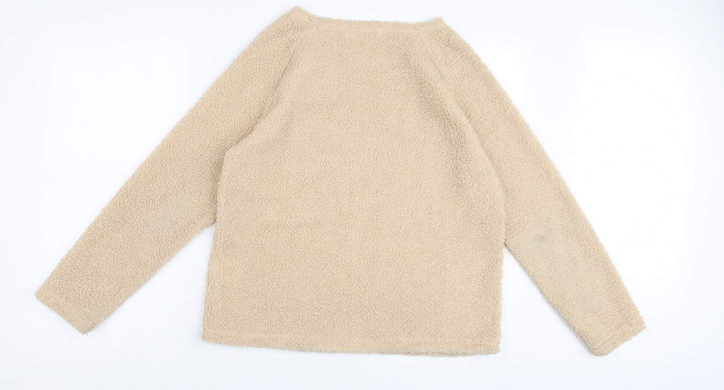 Womens UK Size 8 Louche Beige Pullover Jumper