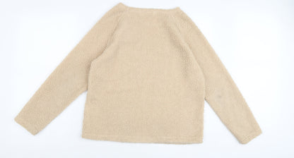 Womens UK Size 8 Louche Beige Pullover Jumper