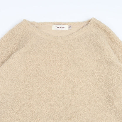 Womens UK Size 8 Louche Beige Pullover Jumper