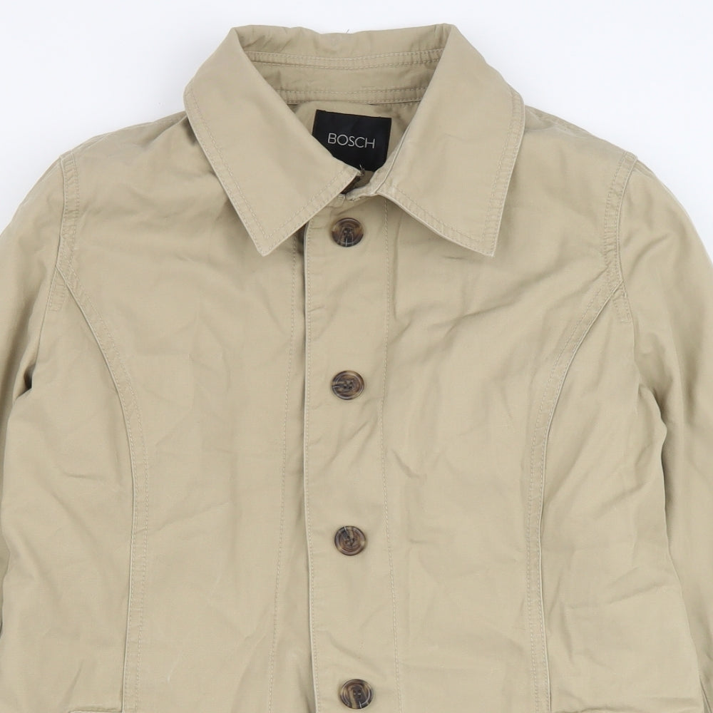 Bosch Womens Brown Jacket Size 38 Button