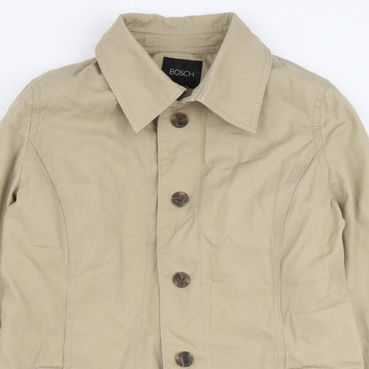 Bosch Womens Brown Jacket Size 38 Button