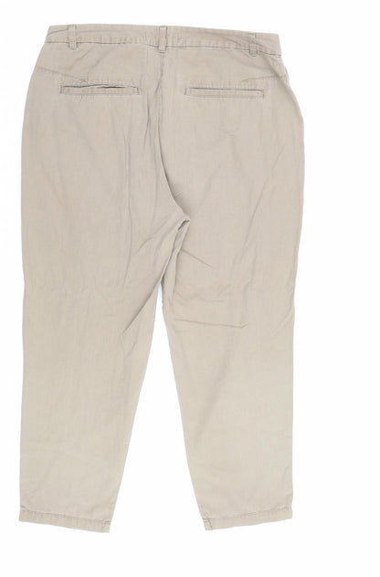 Womens UK Size 12 Marks and Spencer Regular Fit  Brown Trousers