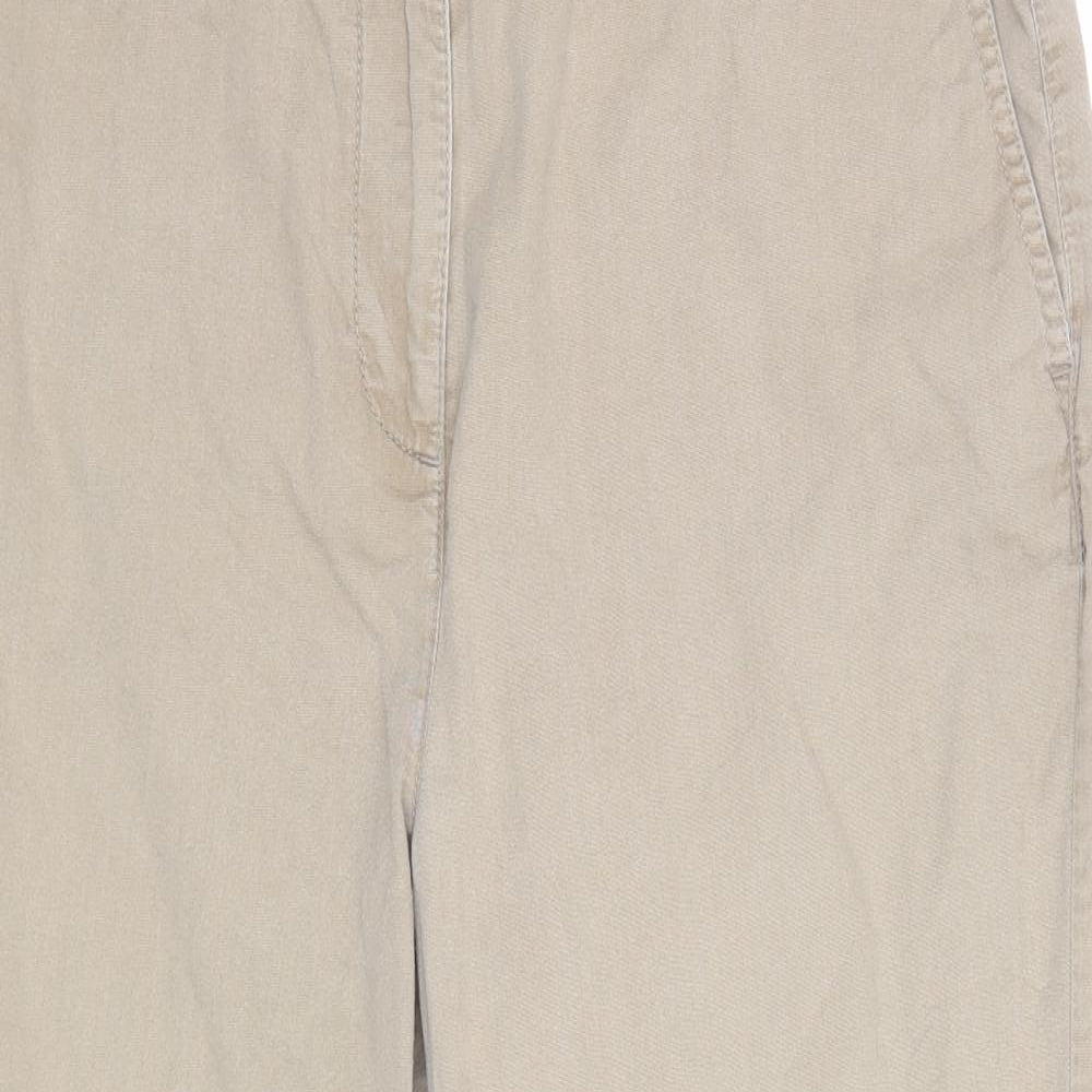Womens UK Size 12 Marks and Spencer Regular Fit  Brown Trousers