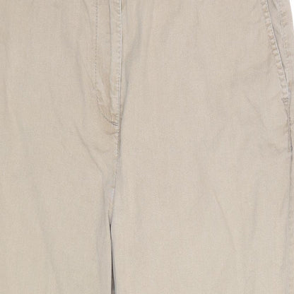 Womens UK Size 12 Marks and Spencer Regular Fit  Brown Trousers