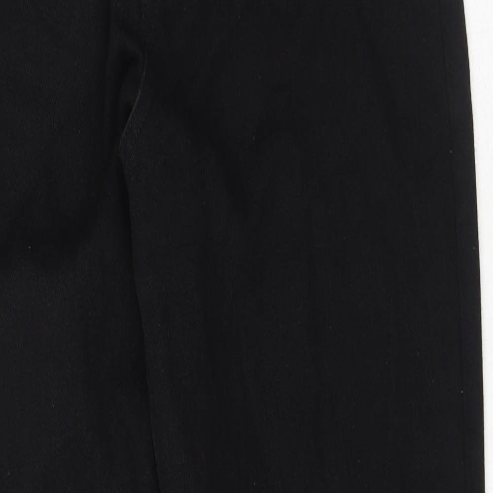 Missguided Womens Black Cotton Mom Jeans Size 6 L30 in Regular Button