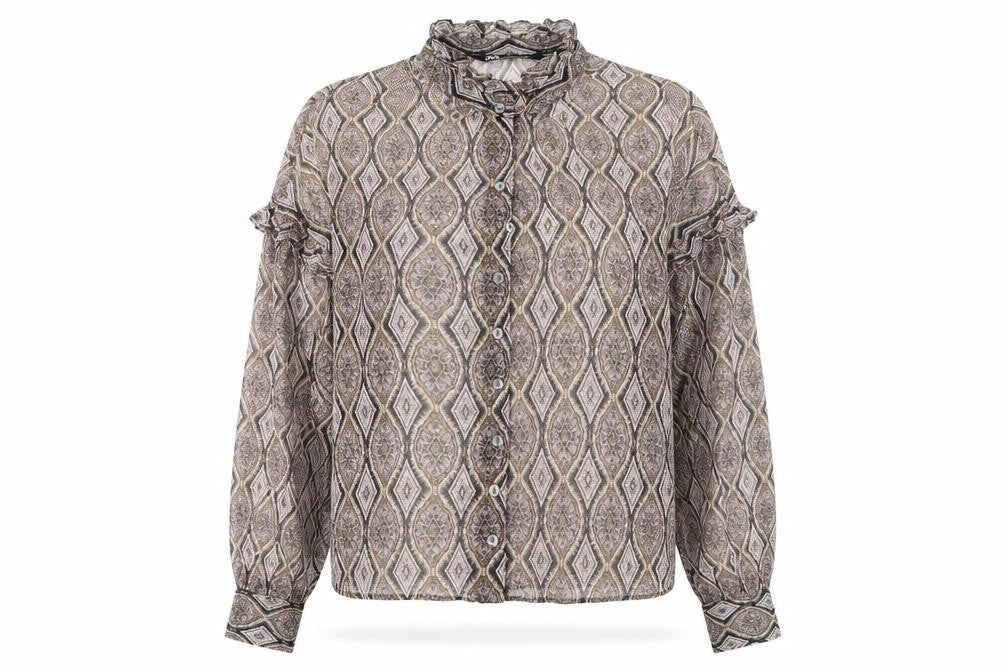 Womens UK Size S Zara Multicoloured Basic Button-Up