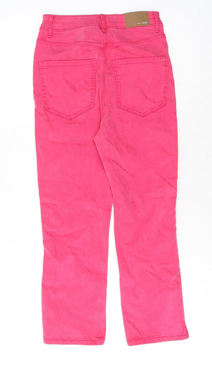 Womens UK Size 6 Marks and Spencer Regular Fit Straight Pink Jeans