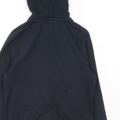 TU Boys Blue Cotton Full Zip Hoodie Size 8 Years Zip
