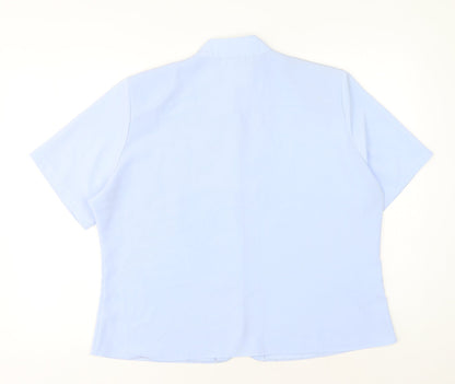Womens UK Size 20 michael gold Blue Basic Button-Up