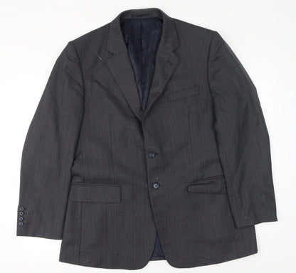 Mens UK Size 42 Brook Taverner Regular Grey Suit Jacket