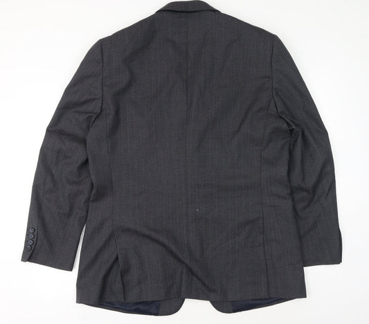 Mens UK Size 42 Brook Taverner Regular Grey Suit Jacket