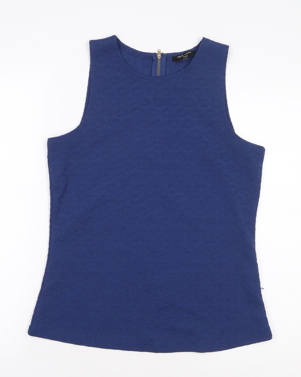 Womens UK Size 12 New Look Blue Basic Blouse