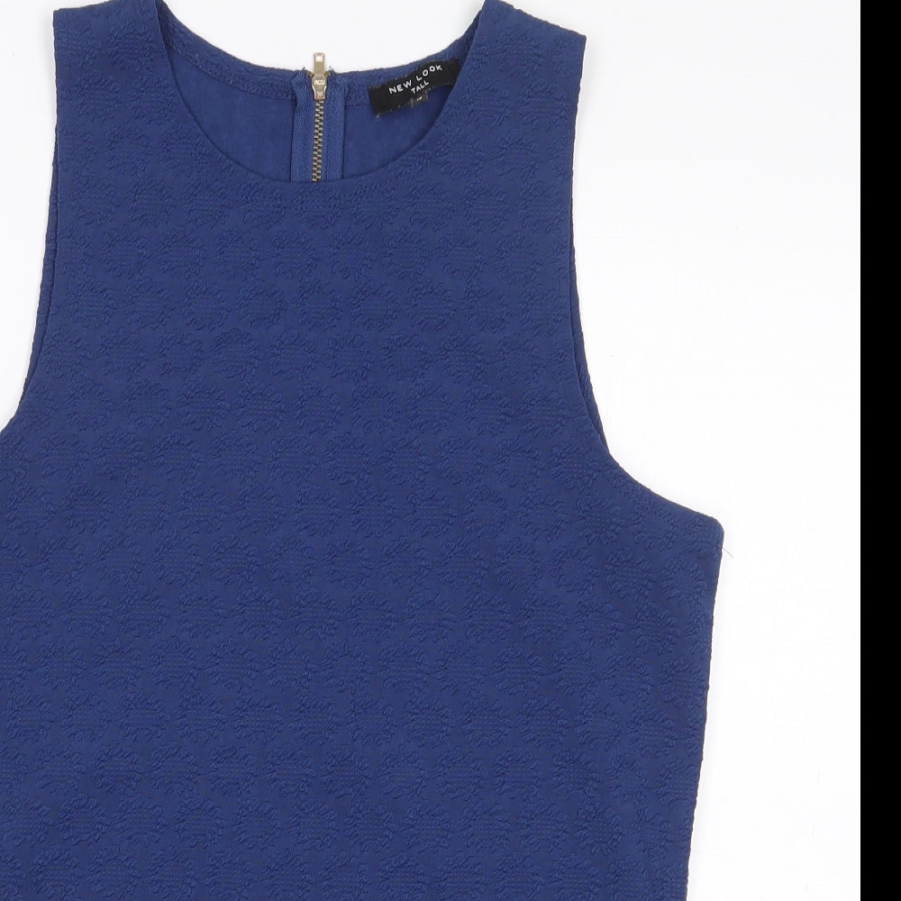 Womens UK Size 12 New Look Blue Basic Blouse