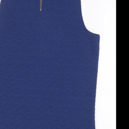 Womens UK Size 12 New Look Blue Basic Blouse