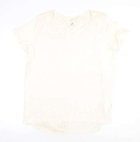 Womens UK Size M H&M Beige Basic Blouse