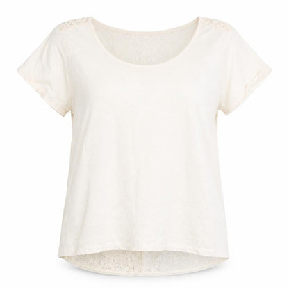 Womens UK Size M H&M Beige Basic Blouse