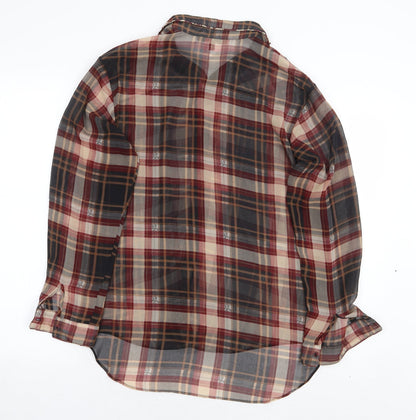 Womens UK Size 10 NEXT Multicoloured Basic Button-Up