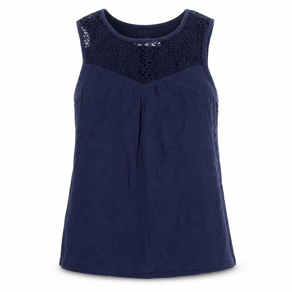 Womens UK Size 8 Avenue Blue Basic Blouse