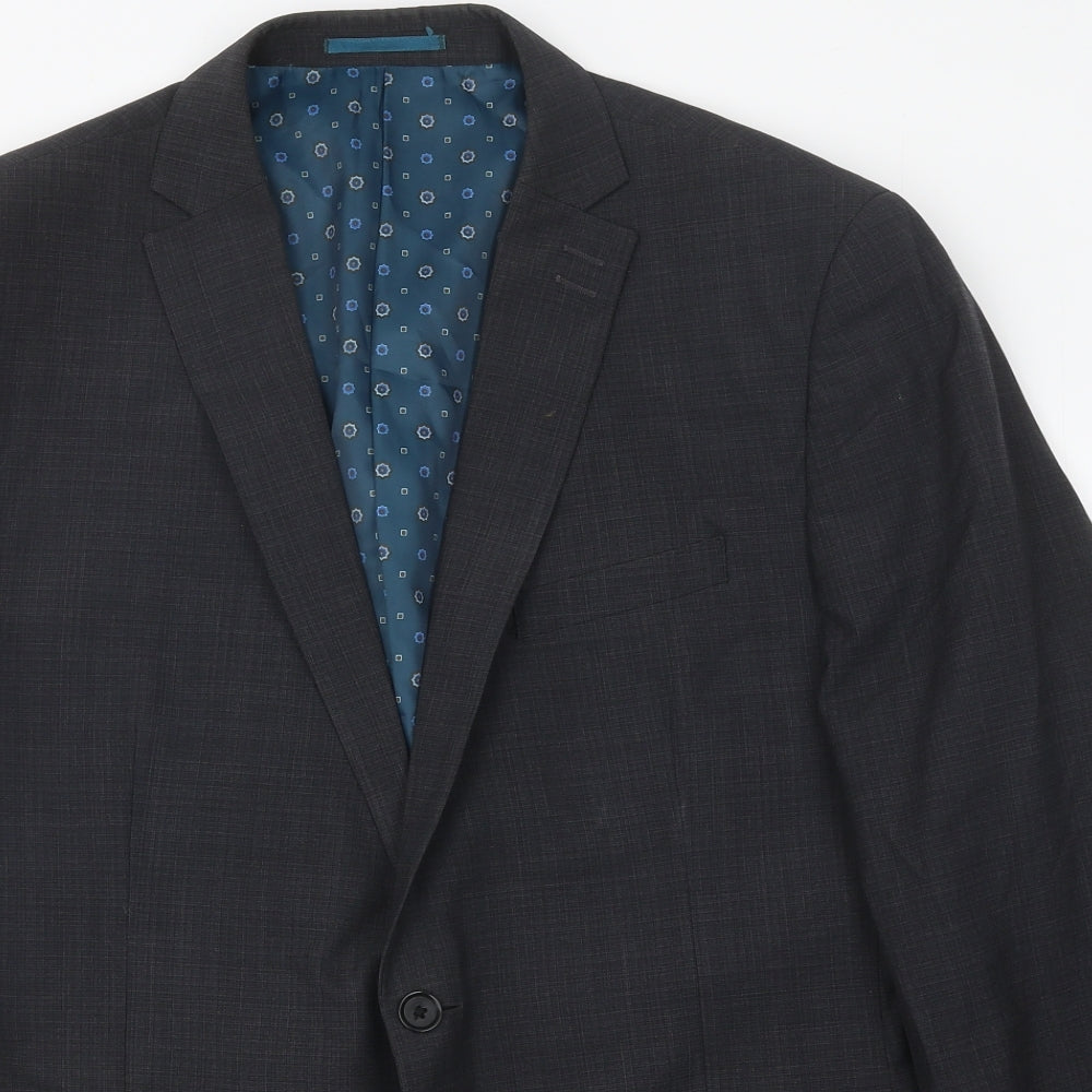 Mens UK Size 42 NEXT Regular Grey Suit Jacket