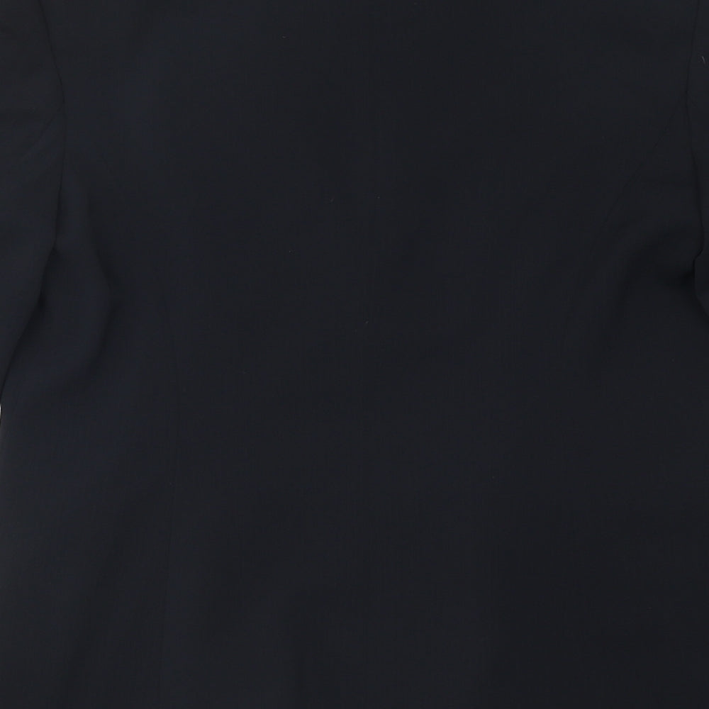 NEXT Womens Black Polyurethane Jacket Suit Jacket Size 10