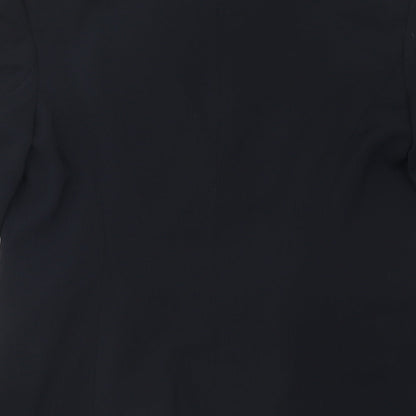 NEXT Womens Black Polyurethane Jacket Suit Jacket Size 10