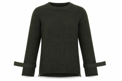 Womens UK Size 8 LOVE KNITWEAR Green Pullover Jumper