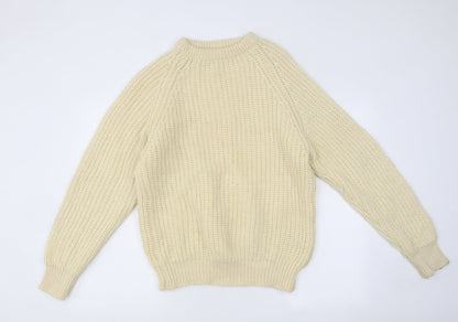 Womens UK Size M NEXT Beige Pullover Jumper
