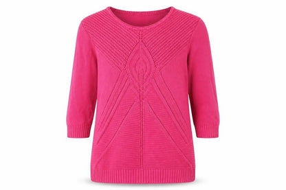 Womens UK Size 14 Damart Pink Pullover Jumper