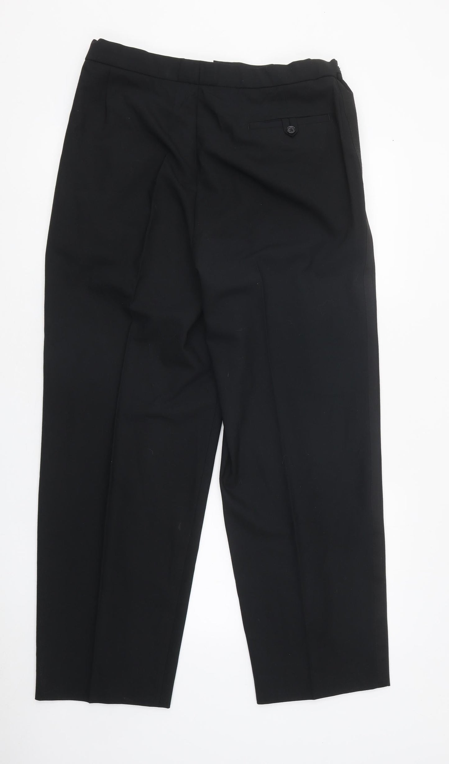 Womens UK Size 34 in Marks and Spencer Regular Fit Dress Pants Black Trousers