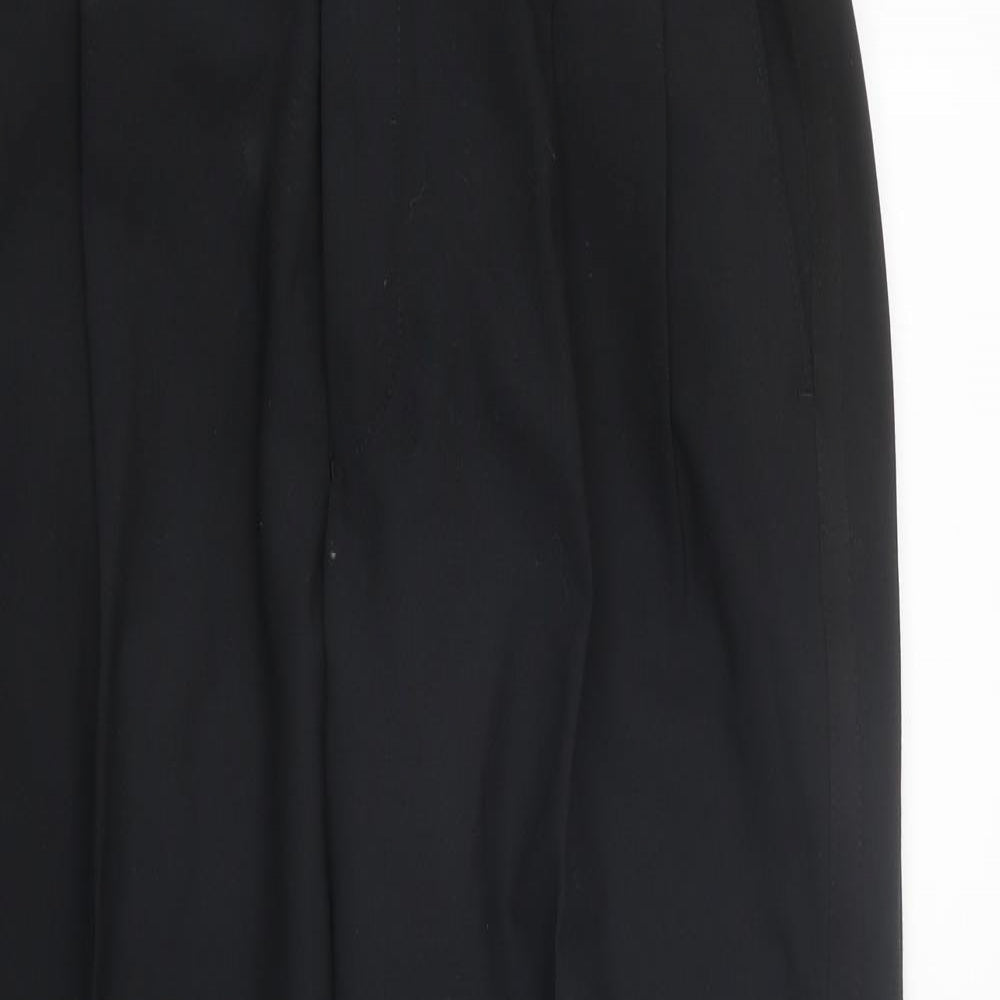 Womens UK Size 34 in Marks and Spencer Regular Fit Dress Pants Black Trousers