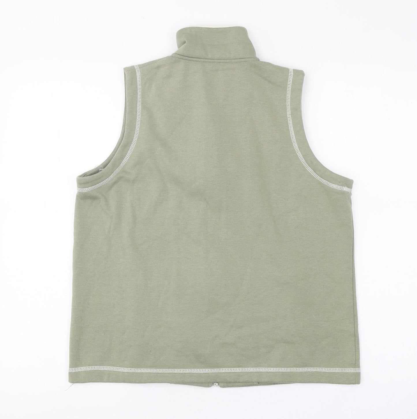 Womens UK Size S Preworn Green Gilet