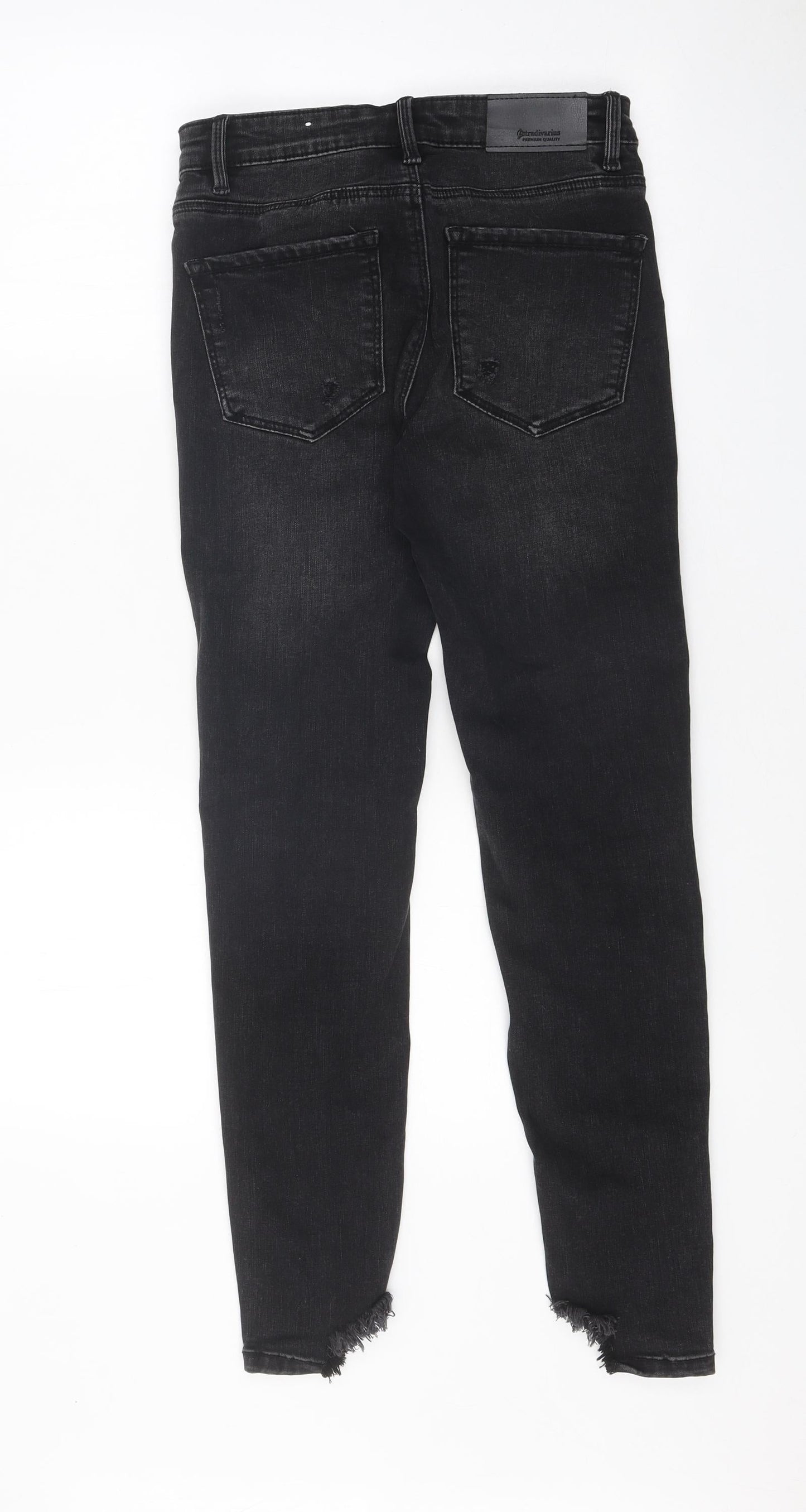 Womens UK Size 6 Stradivarius Regular Fit Skinny Black Jeans