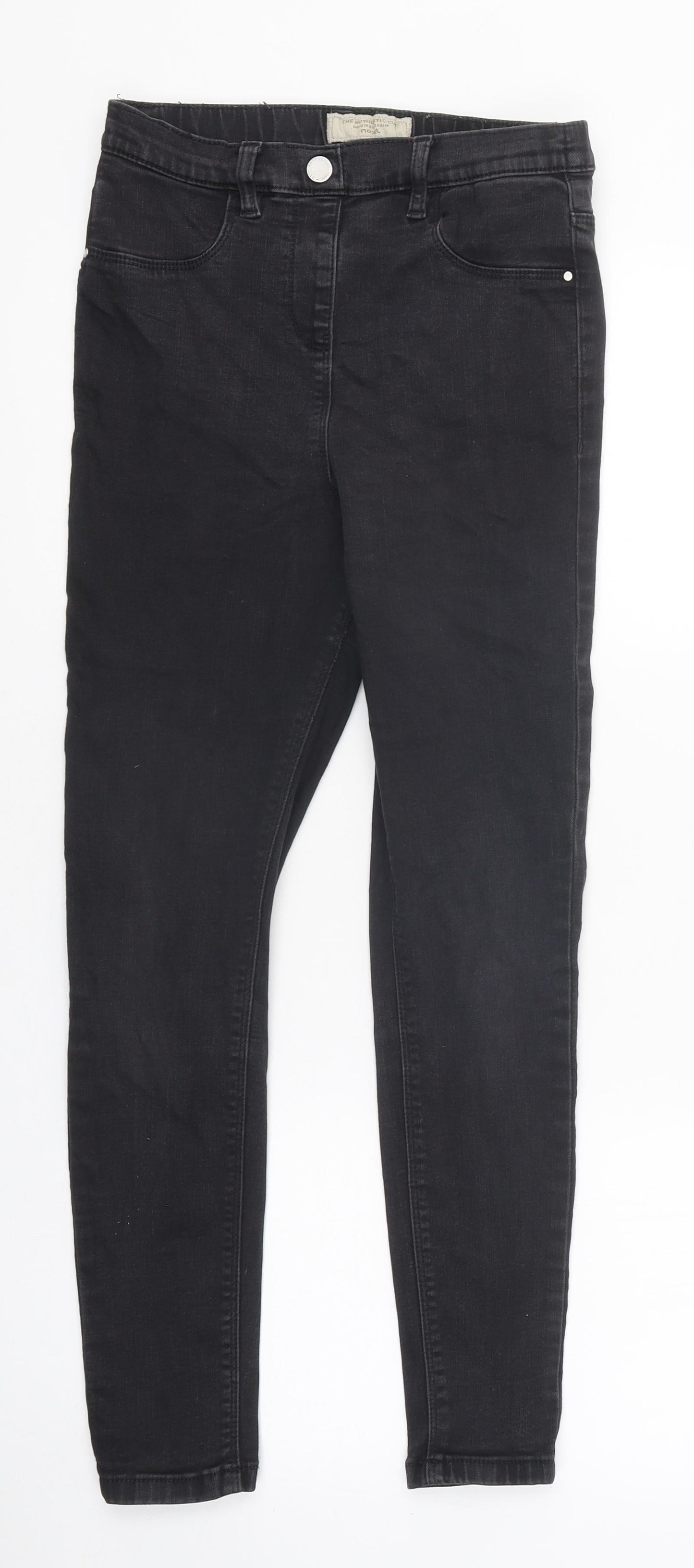 NEXT Womens Black Cotton Skinny Jeans Size 26 in L29 in Regular Zip