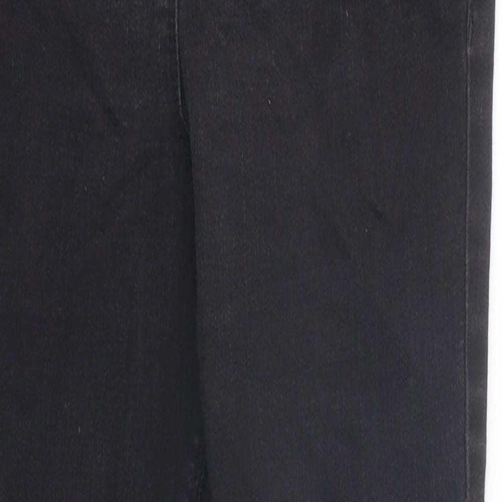 NEXT Womens Black Cotton Skinny Jeans Size 26 in L29 in Regular Zip