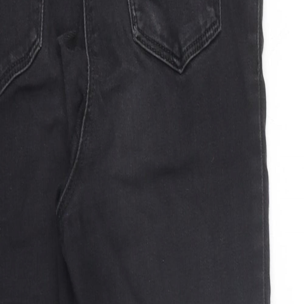NEXT Womens Black Cotton Skinny Jeans Size 26 in L29 in Regular Zip