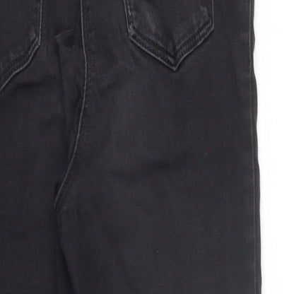 NEXT Womens Black Cotton Skinny Jeans Size 26 in L29 in Regular Zip