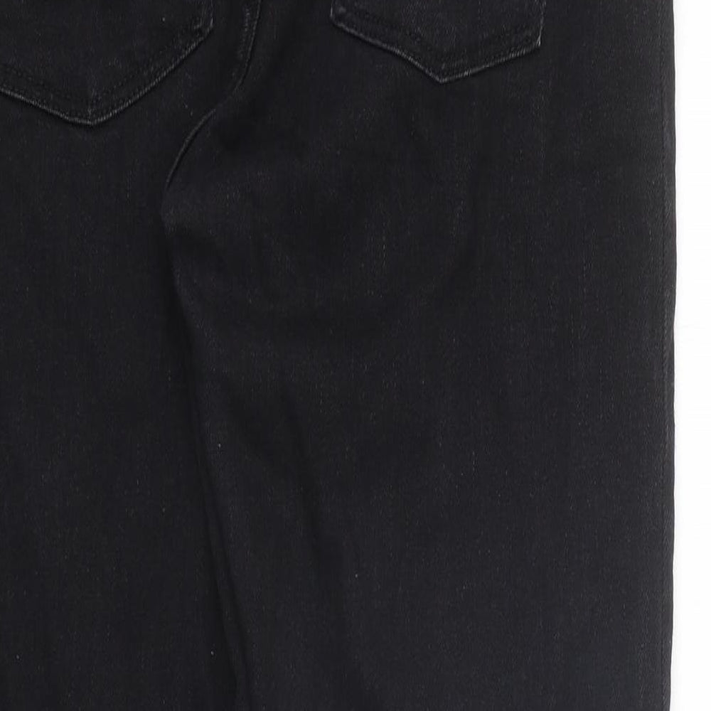 Bershka Womens Black Cotton Skinny Jeans Size 34 in L28 in Regular Zip