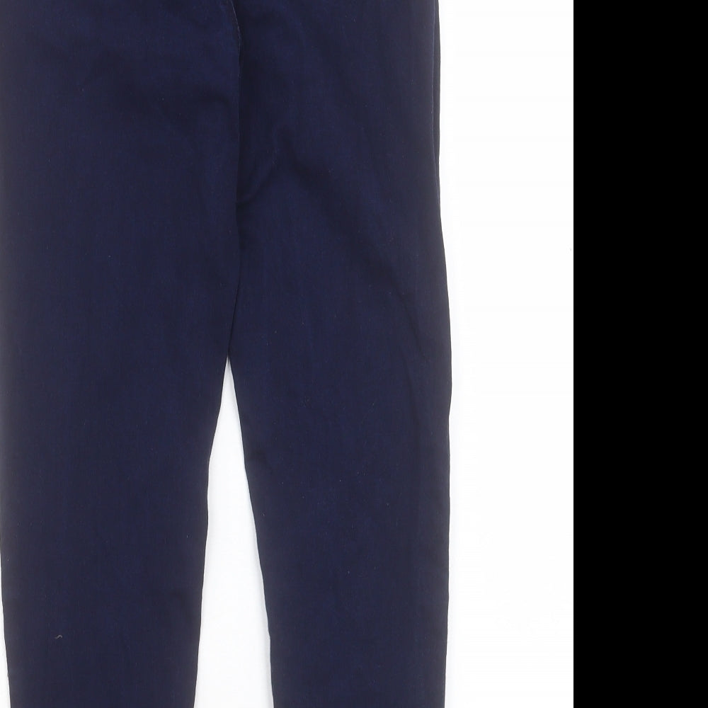 Oasis Womens Blue Cotton Straight Jeans Size 10 L24 in Regular Buckle