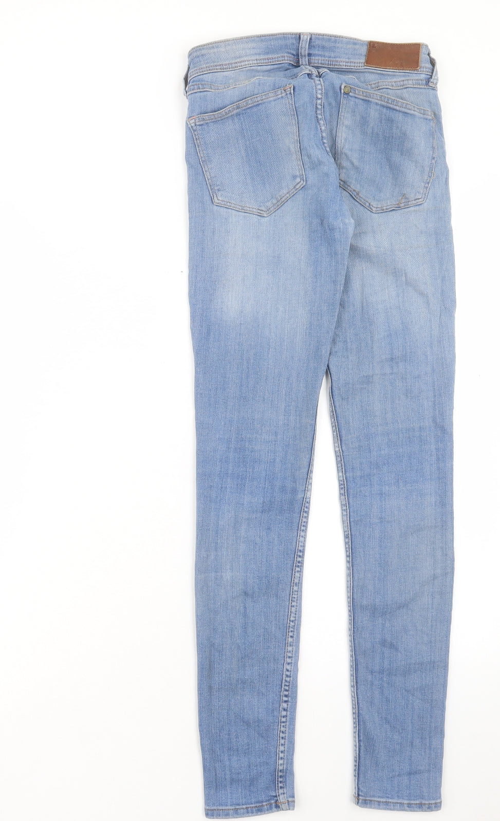 H&M Womens Blue Cotton Skinny Jeans Size 26 in L30 in Regular Button