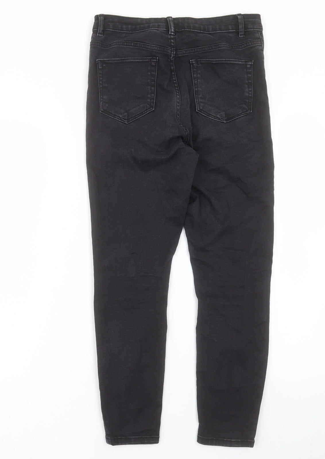 ASOS Womens Black Cotton Skinny Jeans Size 30 in L30 in Regular Button