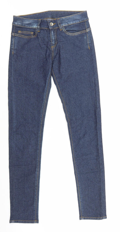 Vicunha Womens Blue Cotton Skinny Jeans Size 27 in L28.5 in Regular Zip