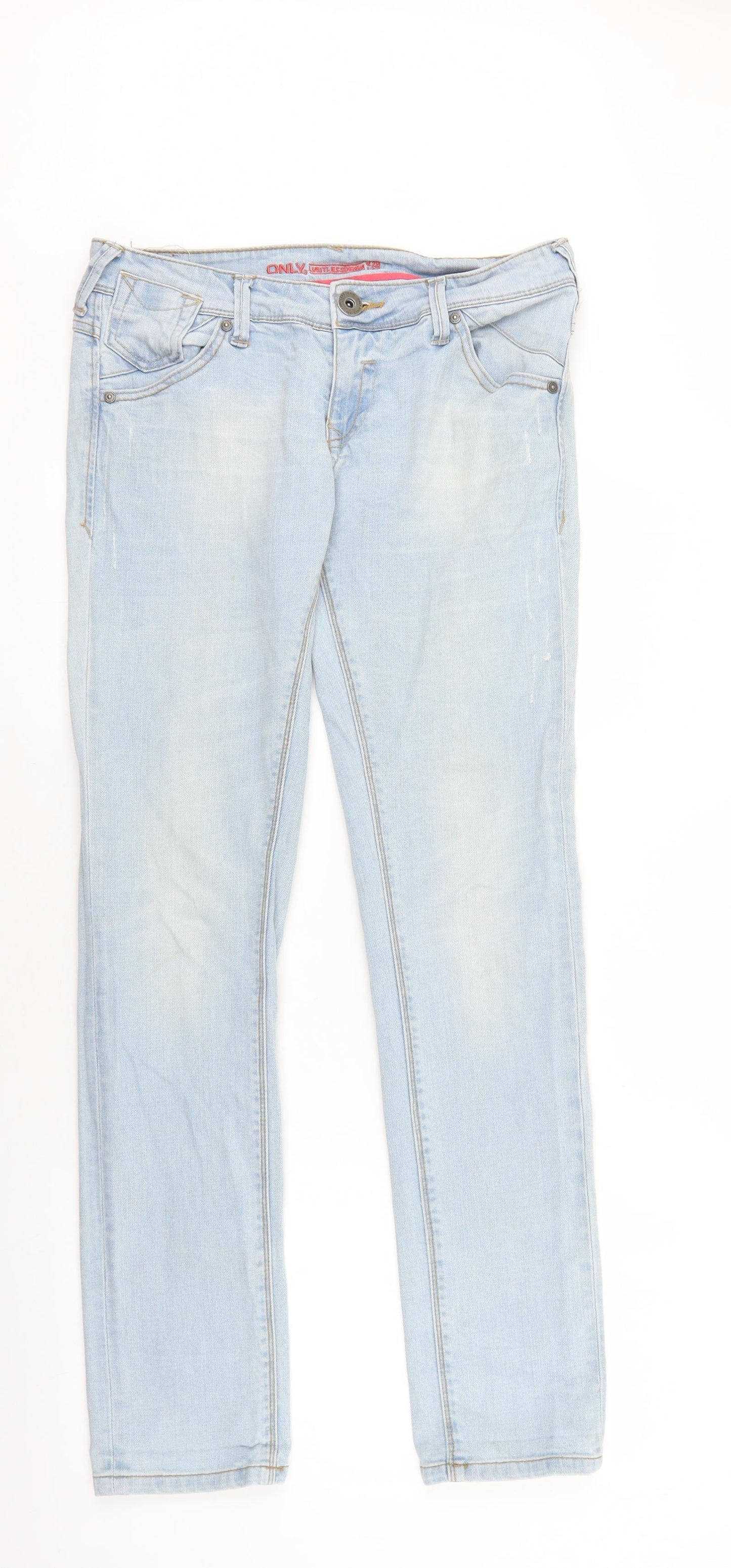 Only Womens Blue Cotton Skinny Jeans Size 29 in L32 in Regular Zip