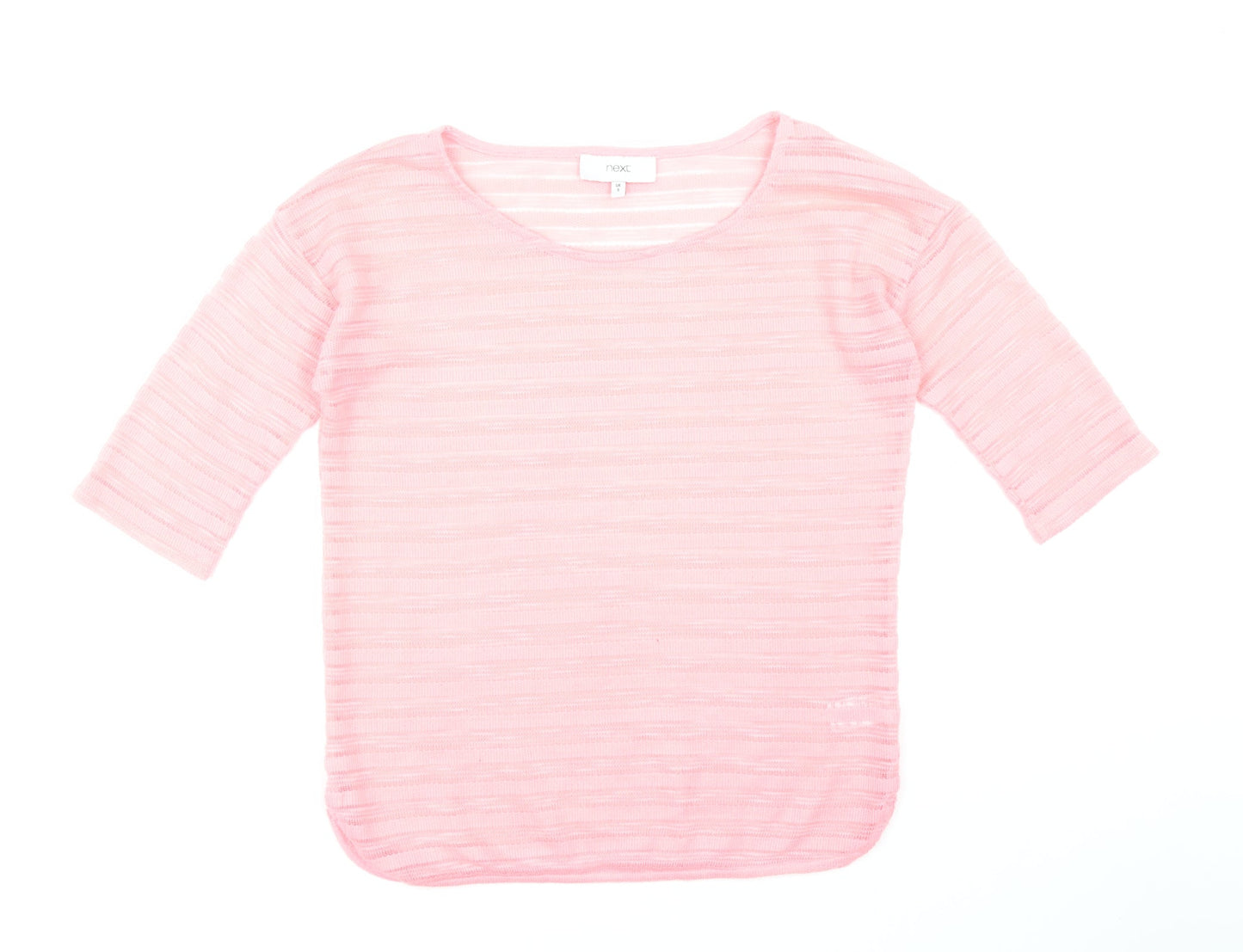 Womens UK Size 8 NEXT Pink Pullover Jumper