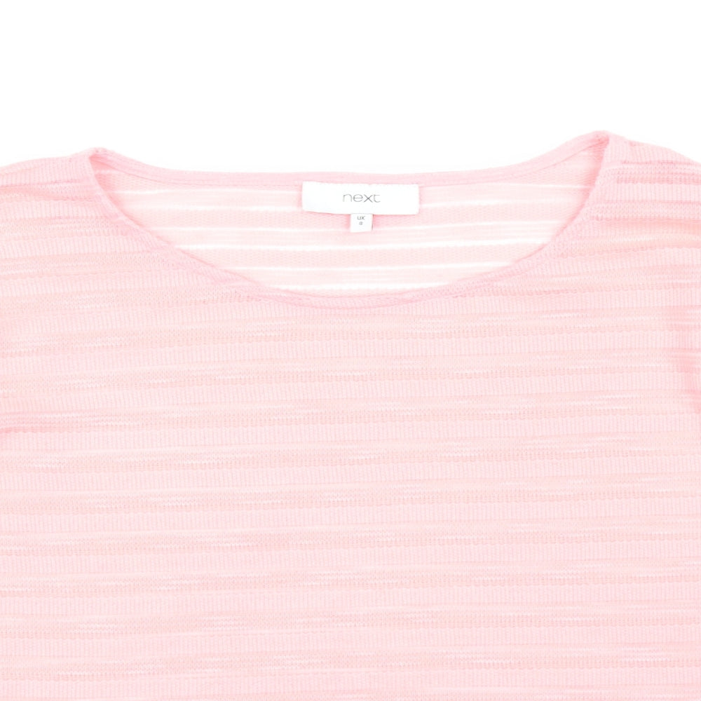 Womens UK Size 8 NEXT Pink Pullover Jumper