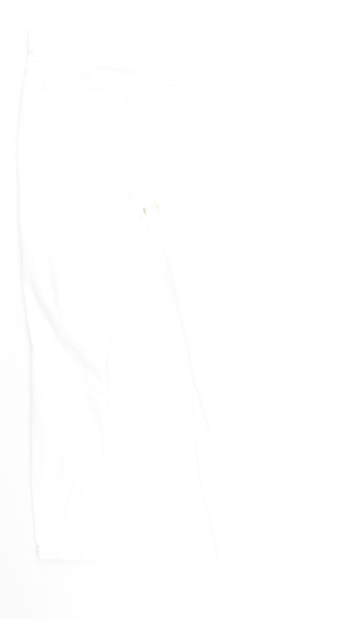 Topshop Womens White Cotton Skinny Jeans Size 30 L30 in Regular Zip