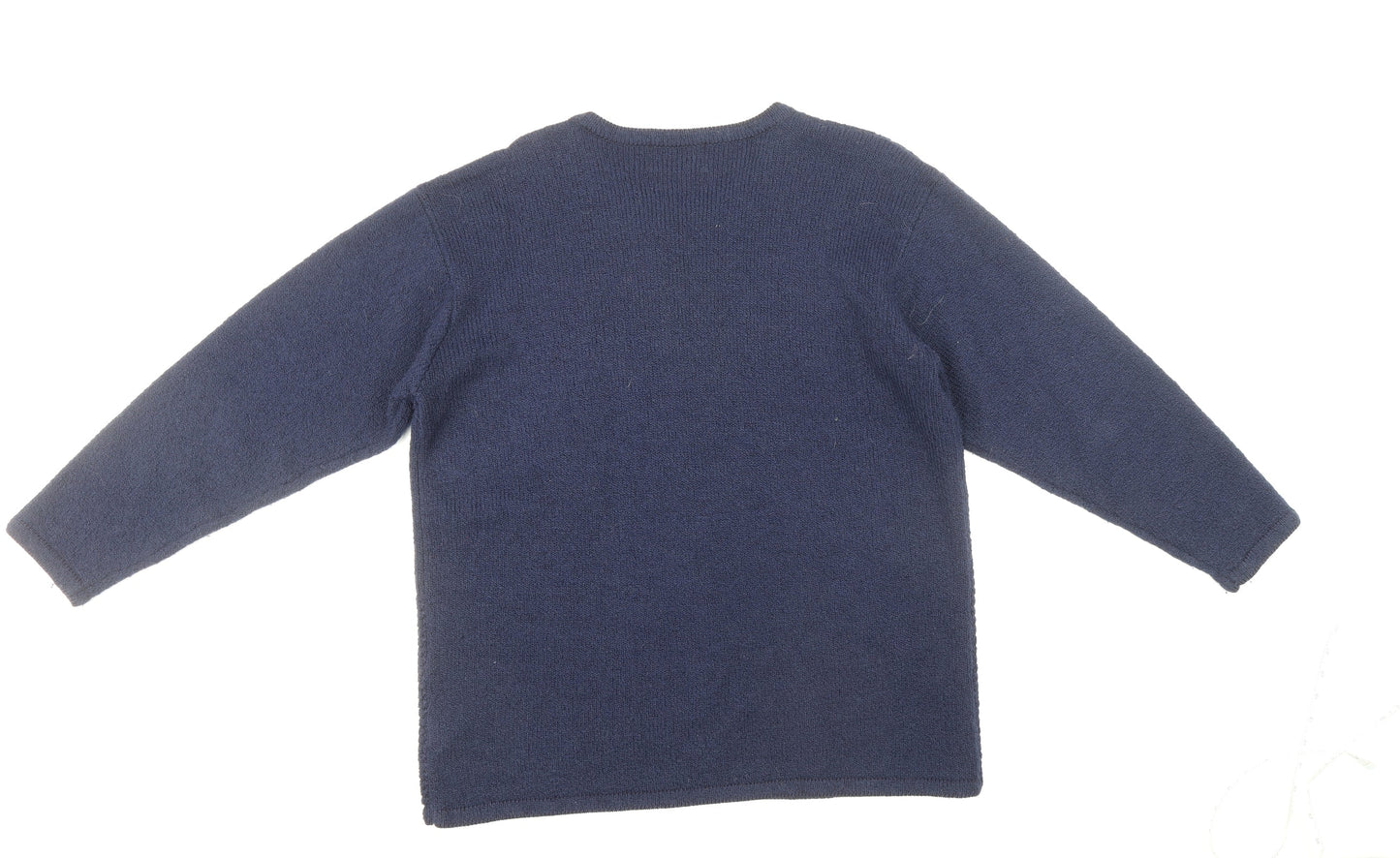 Womens UK Size One Size Fay Louise Blue Pullover Jumper