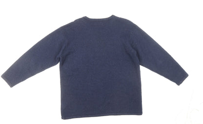 Womens UK Size One Size Fay Louise Blue Pullover Jumper