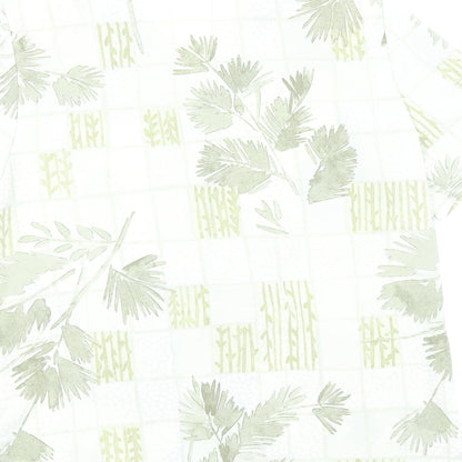 Berkertex Womens Green Floral Polyester Basic Button-Up Size 12 Collared