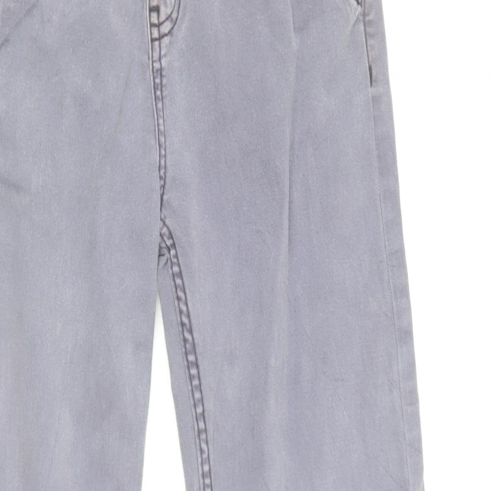 TU Girls Pink Cotton Straight Jeans Size 9 Months L24 in Regular Zip